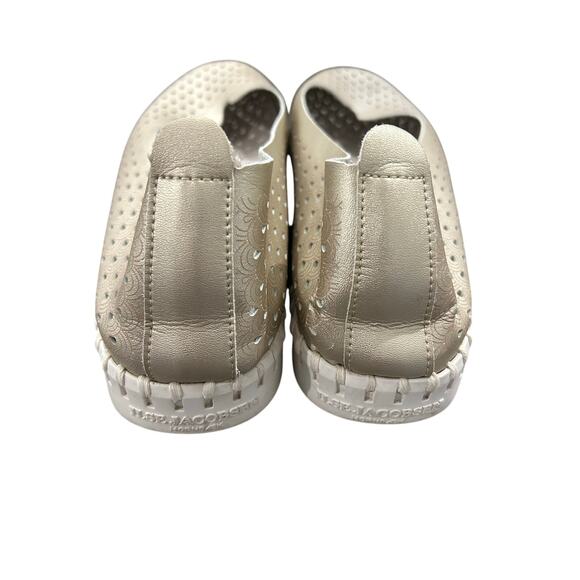Ilse Jacobsen Hornbaek Tulip Slip On Flats Metallic Gold Size 39 Travel Cruise - Picture 4 of 7